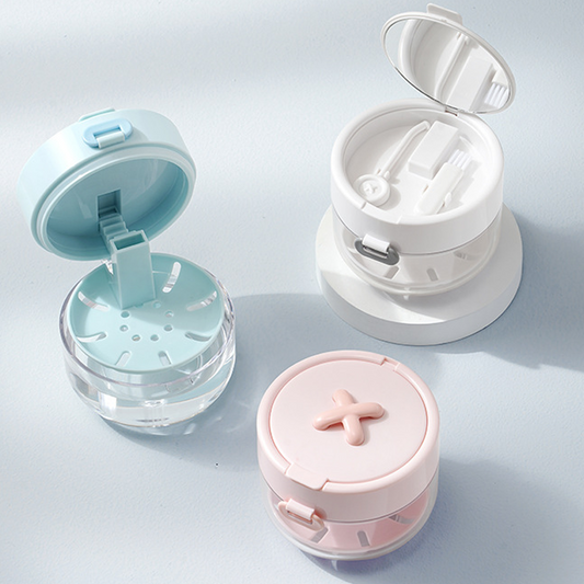 🌞Le printemps arrive : 50 % de réduction !😁 Boîte de rangement tout-en-un pour appareils dentaires et gouttières occlusales – Boîte de nettoyage étanche avec miroir, brosse et panier filtrant