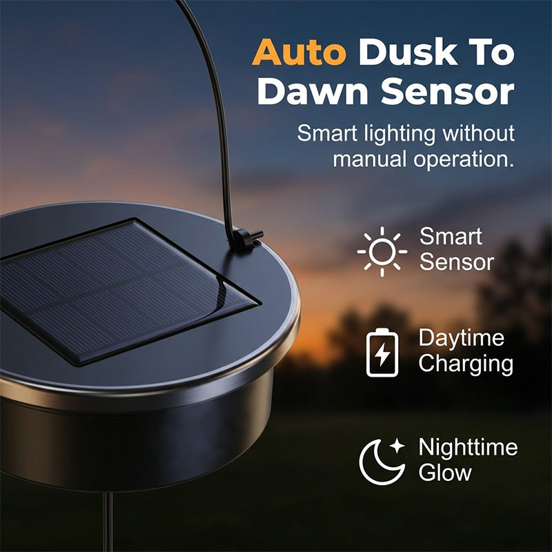 Lanterne goutte d’eau solaire pour décoration de jardin