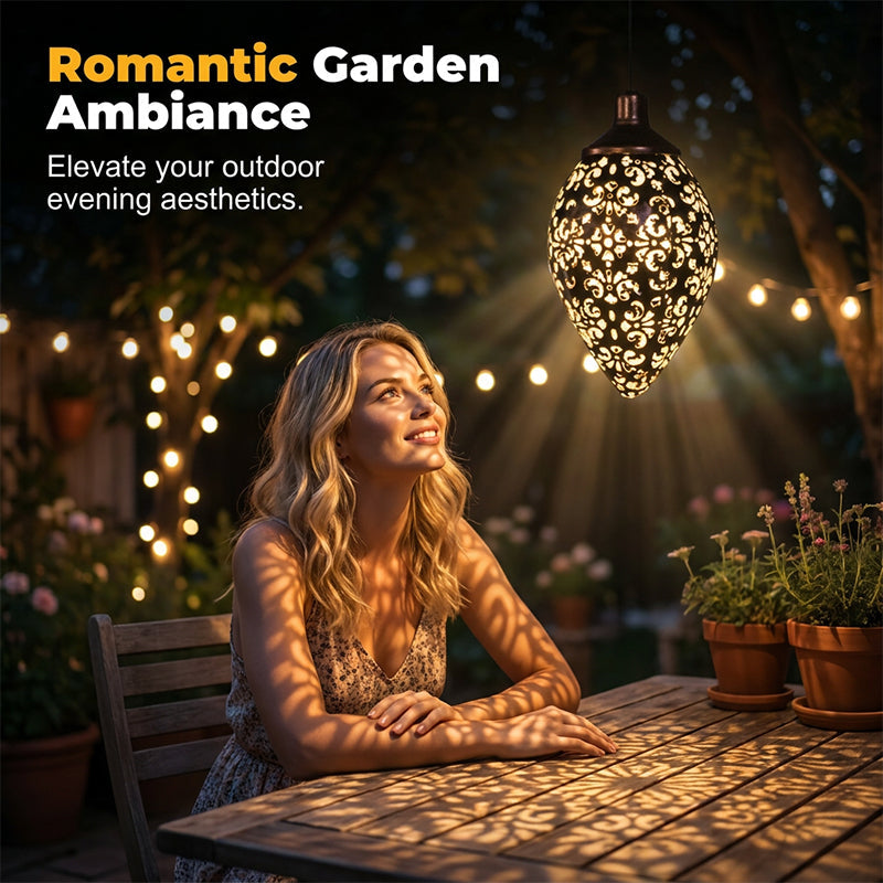 Lanterne goutte d’eau solaire pour décoration de jardin
