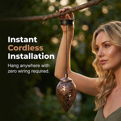 Lanterne goutte d’eau solaire pour décoration de jardin