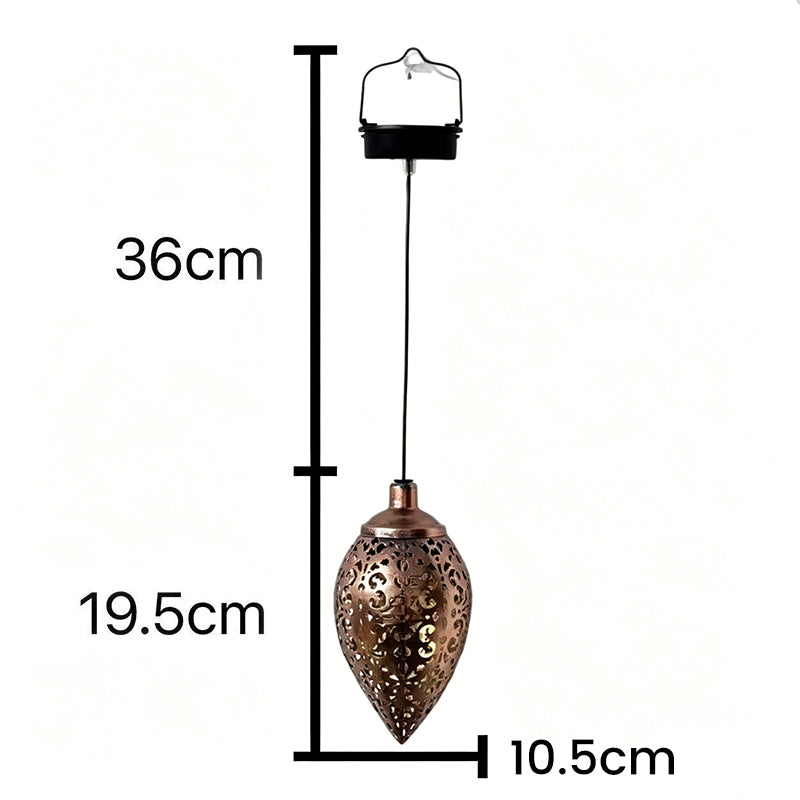 Lanterne goutte d’eau solaire pour décoration de jardin