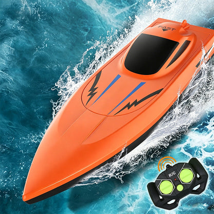 🎮 🚢 MOITIÉ PRIX ! Bateau de course radiocommandé haute vitesse 2,4 GHz avec double moteur 🌊 ⚡ –50 % de réduction (Offre du jour)