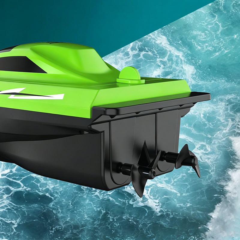 🎮 🚢 MOITIÉ PRIX ! Bateau de course radiocommandé haute vitesse 2,4 GHz avec double moteur 🌊 ⚡ –50 % de réduction (Offre du jour)