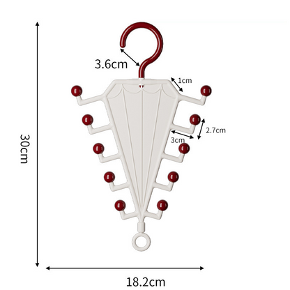 Rangement V‑shaped double face – Portant de rangement multifonction