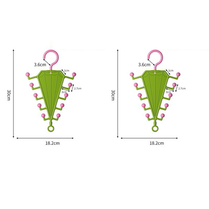 Rangement V‑shaped double face – Portant de rangement multifonction