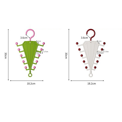 Rangement V‑shaped double face – Portant de rangement multifonction