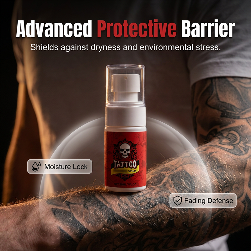 Spray hydratant pour les soins après tatouage