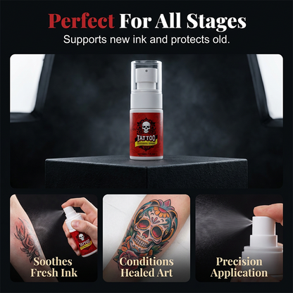 Spray hydratant pour les soins après tatouage