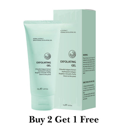 🏆 Offre spéciale du dernier jour : 5,99 € ! 🔥 2 achetés, le 3e offert 🎁 Gel exfoliant éclaircissant aux extraits de plante – Formule douce végétale, exfoliation efficace & soin unifiant pour la peau 🧴