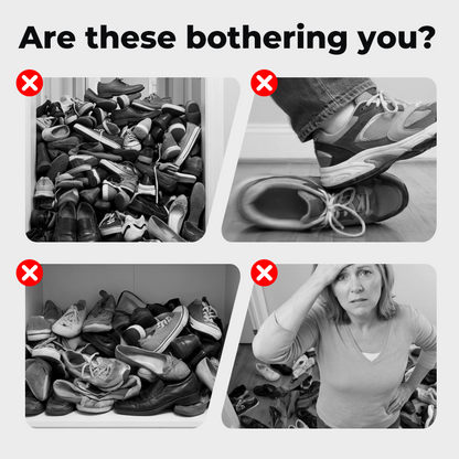 👟🔥 -50% ! Organisateur Chaussures Suspendu Porte – Jusqu'à 36 Paires Métal Robuste Stable, Étagères Inclinées Anti-Glissement Talons Bottes Baskets, Installation Sans Outils Secondes · 3 Coloris · 4-8-12 Étages ✨
