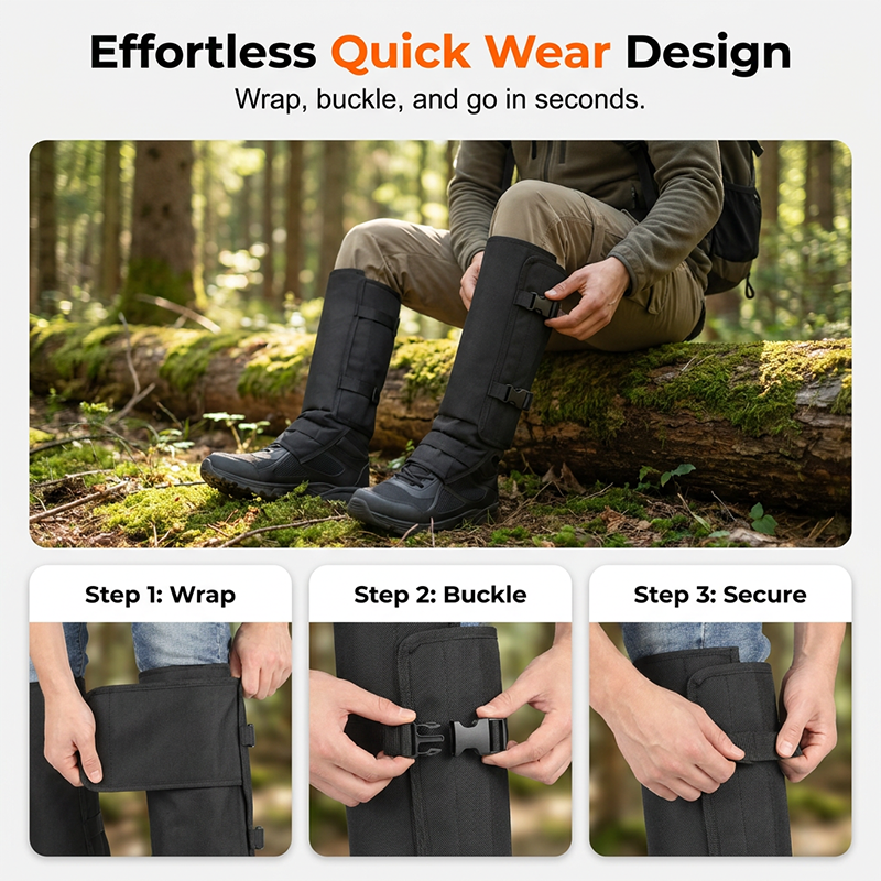 📢📢 -50 % !! ⏰ Guêtres de protection extérieures pour la randonnée et la chasse