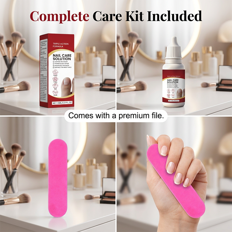 Kit de soins réparateurs pour les ongles à triple actio