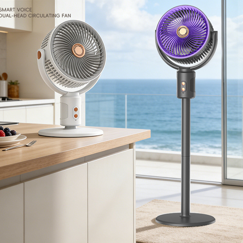 🌀 50% DE RÉDUCTION 🔋 Ventilateur rétractable sans fil avec télécommande – Rechargeable & silencieux – Hauteur ajustable, 3 vitesses – parfait pour la maison, le bureau ou le camping ❄️