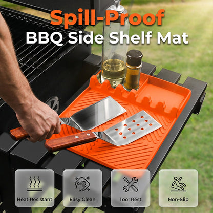Tapis de silicone pour tablette latérale de gril