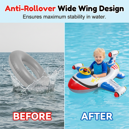 Flotteur de piscine gonflable avion pour enfants