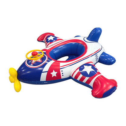 Flotteur de piscine gonflable avion pour enfants