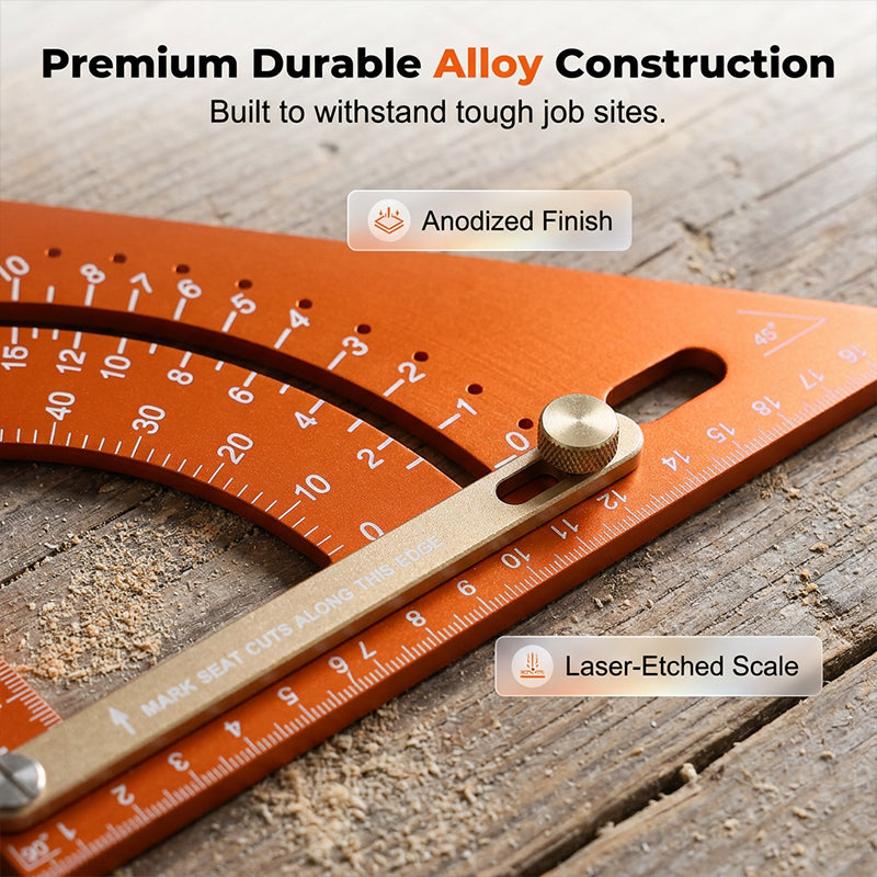 📐 PROMO LIMITÉE 50% DE RÉDUCTION ! ✨ Équerre Menuiserie de Précision – Réglable, Anti-Rouille, Alliage 🔧