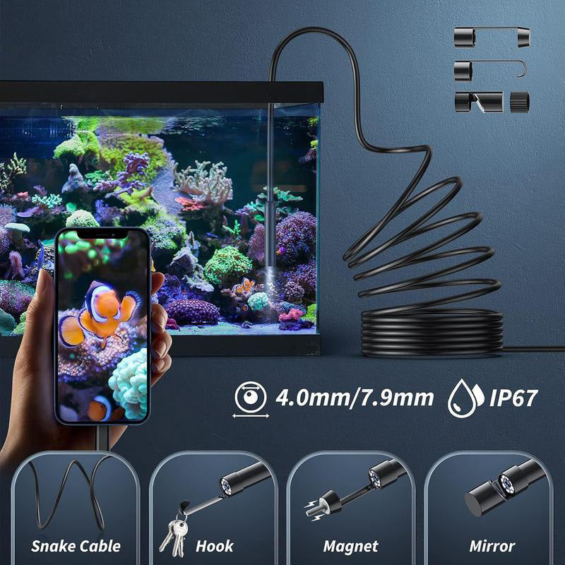 🔍 PROMO LIMITÉE 50% DE RÉDUCTION ! ✨ Caméra Endoscope HD TechView™ 1920P pour iPhone et Android – Étanche, Lumineuse, Polyvalente 🛠️