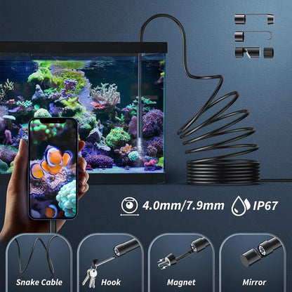 🔍 PROMO LIMITÉE 50% DE RÉDUCTION ! ✨ Caméra Endoscope HD TechView™ 1920P pour iPhone et Android – Étanche, Lumineuse, Polyvalente 🛠️