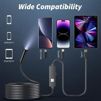 🔍 PROMO LIMITÉE 50% DE RÉDUCTION ! ✨ Caméra Endoscope HD TechView™ 1920P pour iPhone et Android – Étanche, Lumineuse, Polyvalente 🛠️