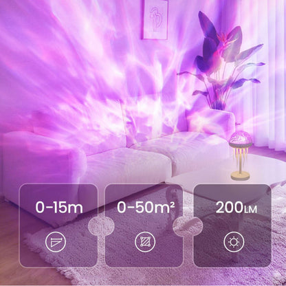 Lampe méduse aurora rechargeable avec télécommande