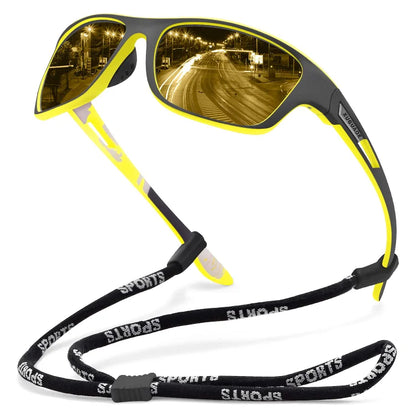 Lunettes de soleil de sport outdoor pour homme 2026 avec verres polarisés anti-éblouissement