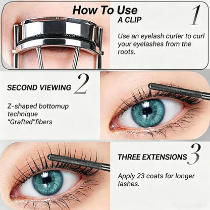Mascara volumateur, allongeant et recourbant