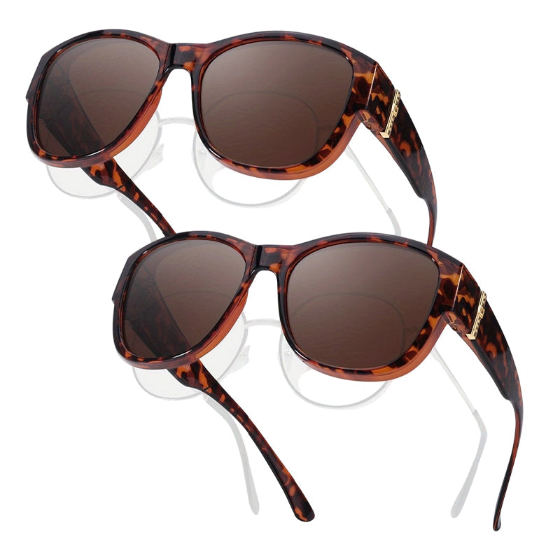 🏖️🔥 PROMO -50% ! Lunettes Soleil Polarisées Sur-Lunettes Femme – 9 Couches Anti-Reflets Eau Route Neige UV400, Grande Monture Glamour Hollywood, Matériaux Haute Qualité Charnières Renforcées · 4 Styles ✨