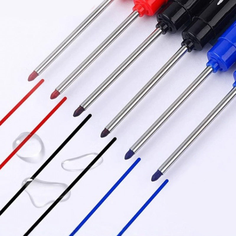 📢🔧 PROMO FLASH 50% ! Marqueur Trou Profond 45mm – Pointe Extra-Longue, Imperméable, 72h Sans Capuchon, 4 Couleurs, Règle Intégrée ✍️
