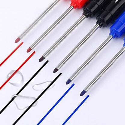 📢🔧 PROMO FLASH 50% ! Marqueur Trou Profond 45mm – Pointe Extra-Longue, Imperméable, 72h Sans Capuchon, 4 Couleurs, Règle Intégrée ✍️