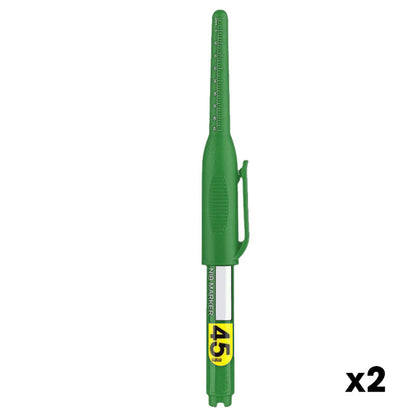 📢🔧 PROMO FLASH 50% ! Marqueur Trou Profond 45mm – Pointe Extra-Longue, Imperméable, 72h Sans Capuchon, 4 Couleurs, Règle Intégrée ✍️