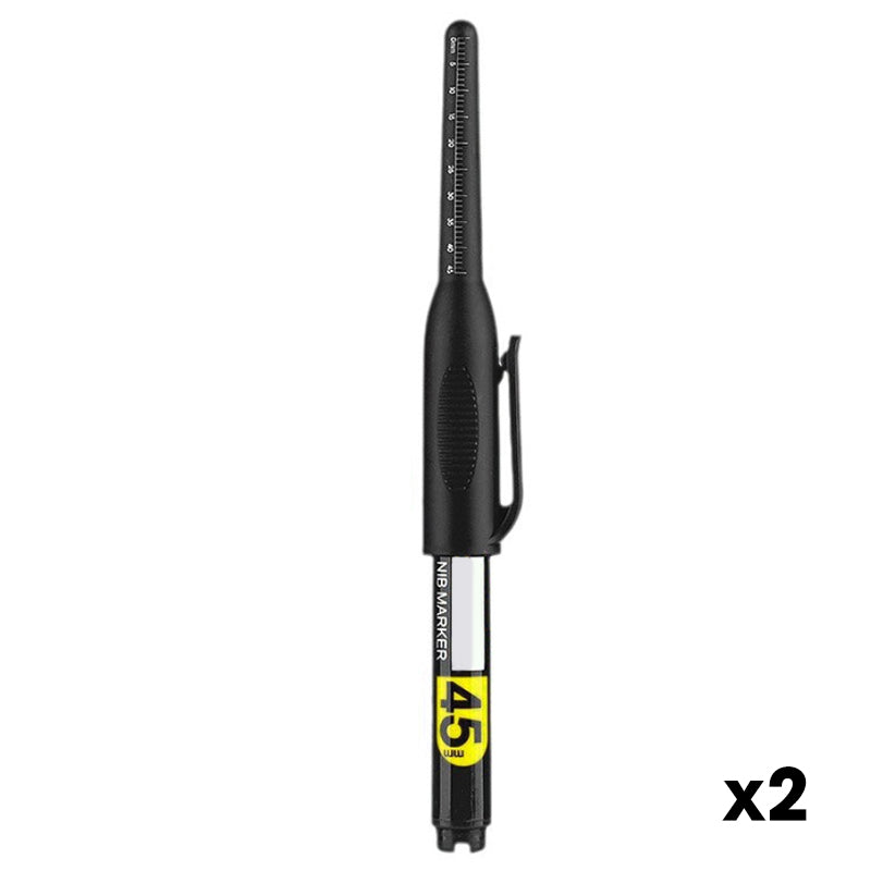 📢🔧 PROMO FLASH 50% ! Marqueur Trou Profond 45mm – Pointe Extra-Longue, Imperméable, 72h Sans Capuchon, 4 Couleurs, Règle Intégrée ✍️