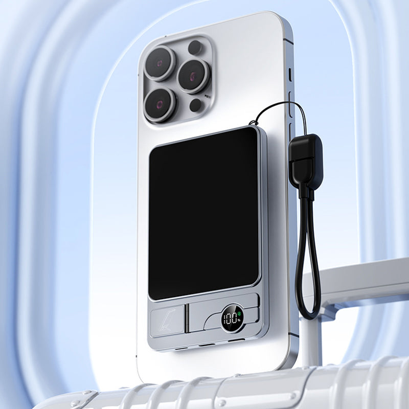 🔋 OFFRE LIMITÉE : 50 % DE RÉDUCTION ! ✨ Chargeur portable magnétique 3 en 1 – Sans fil, support intégré, ultra-fin 🍃