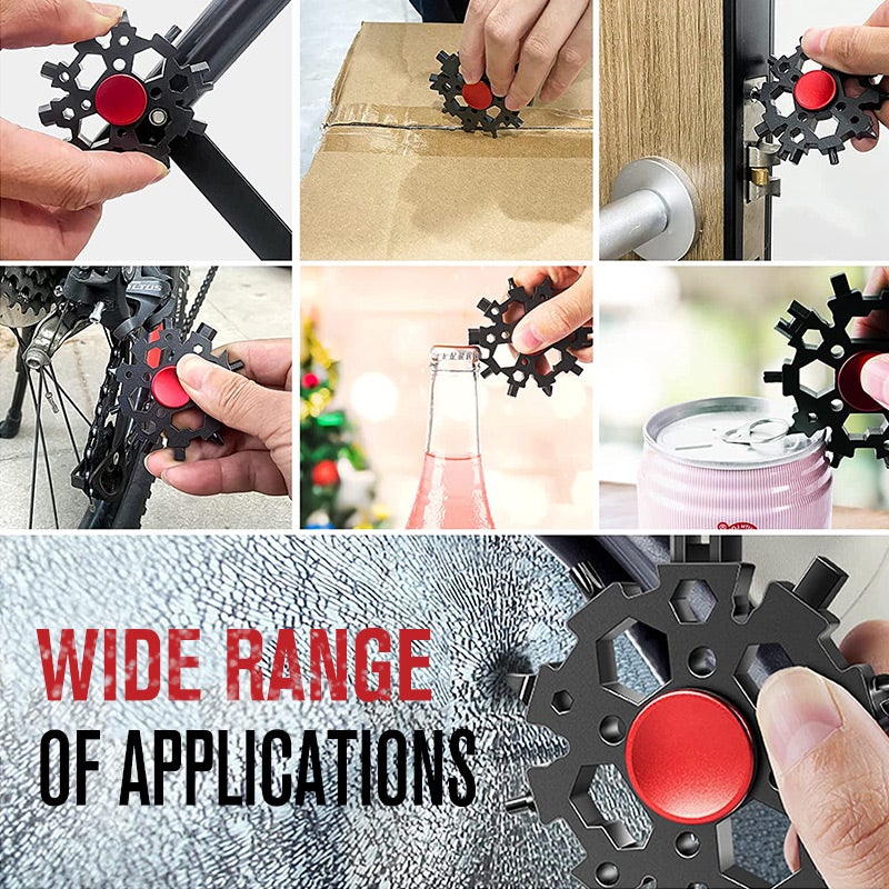 Clé multifonction à neige de type gyroscope pour le bout des doigts