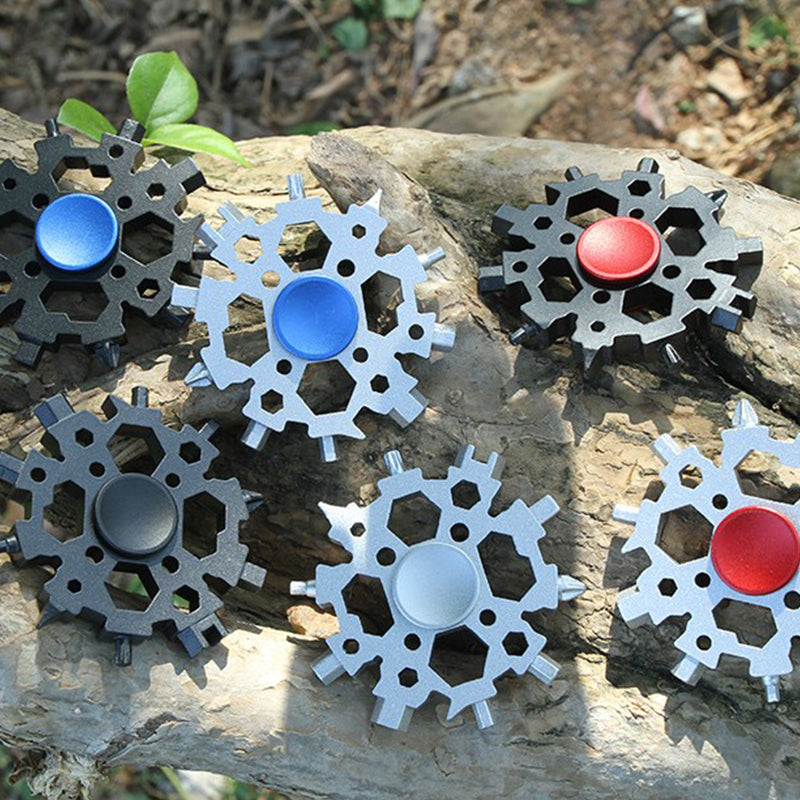 Clé multifonction à neige de type gyroscope pour le bout des doigts