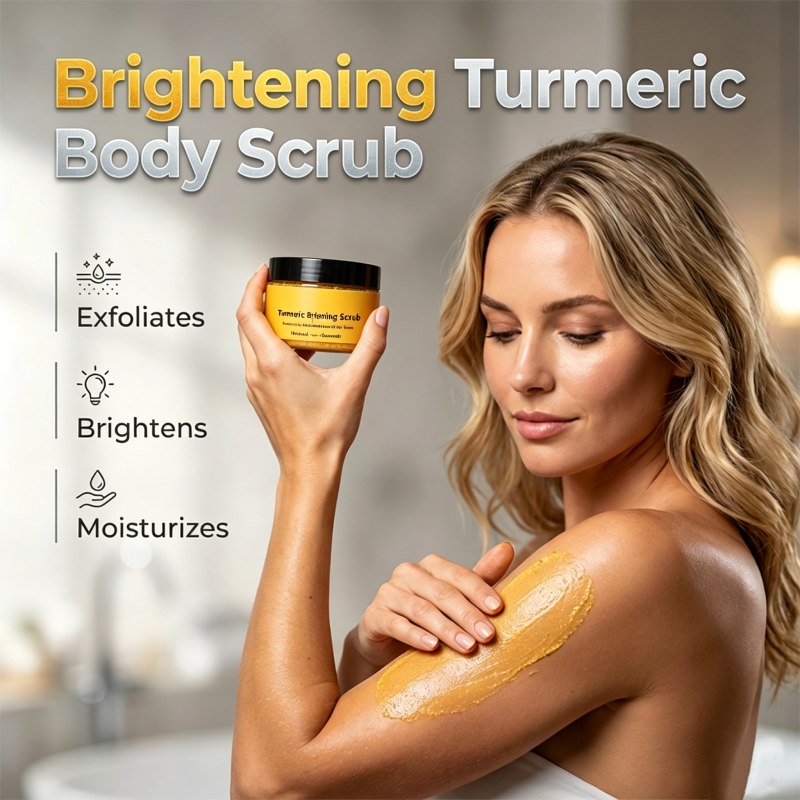 Gommage exfoliant au curcuma pour le corps