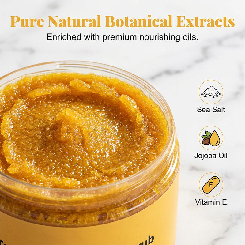 Gommage exfoliant au curcuma pour le corps