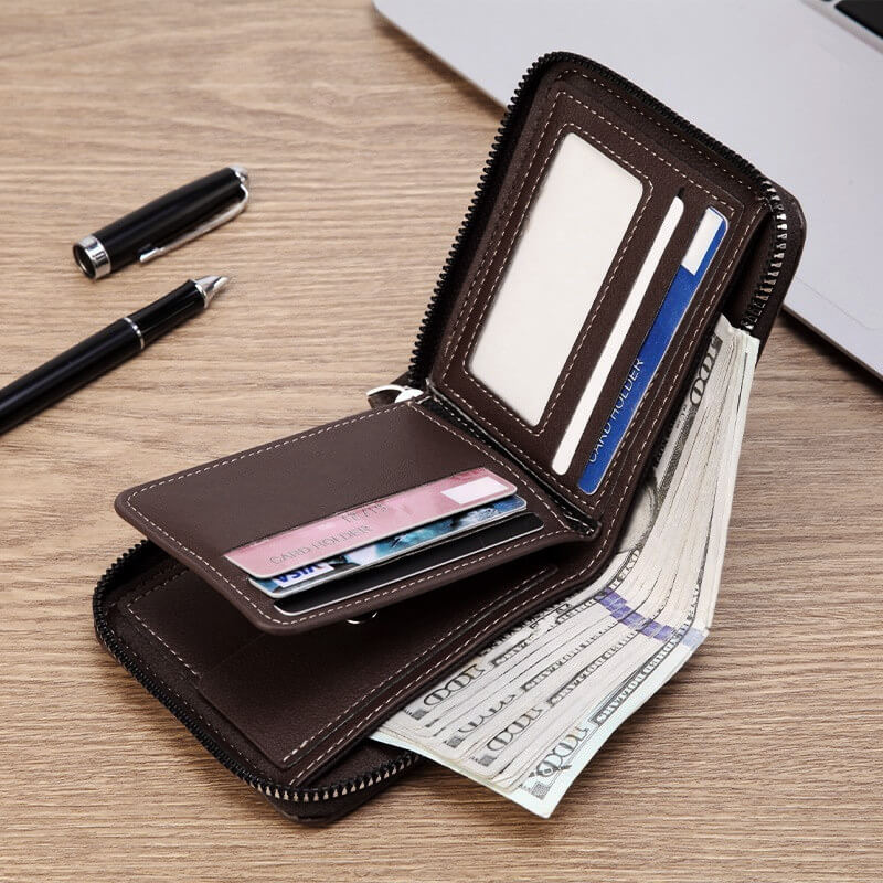 💳Porte-cartes multifonctionnel avec fente RFID pour de multiples usages