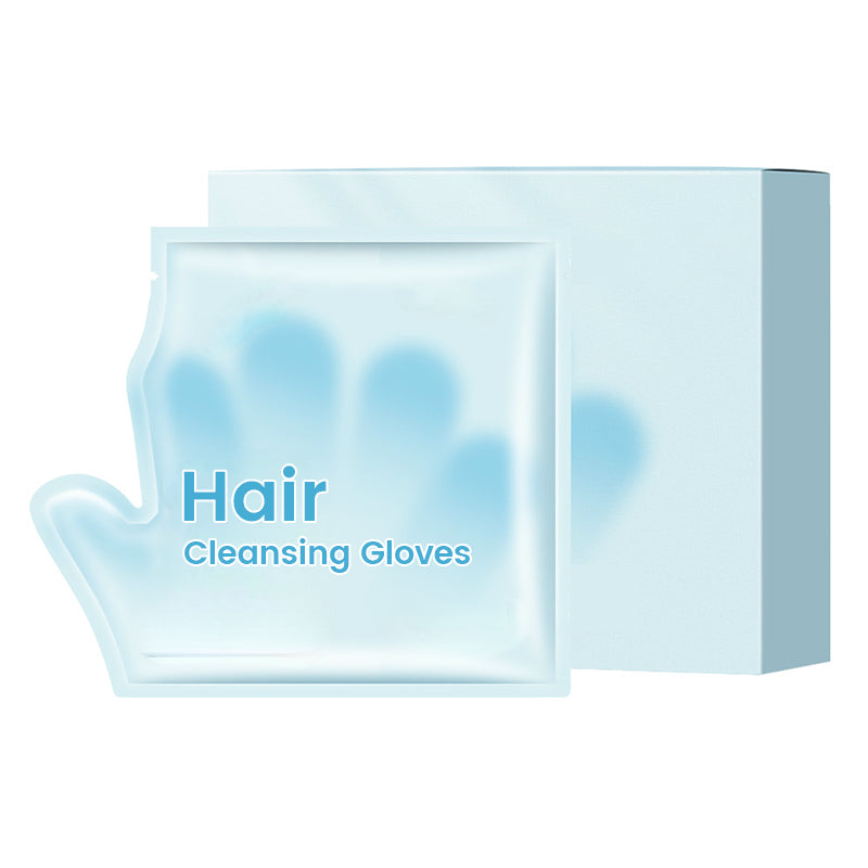 🧤 Gants lavants sans rinçage pour cheveux – Contrôle du sébum (lot de 10)