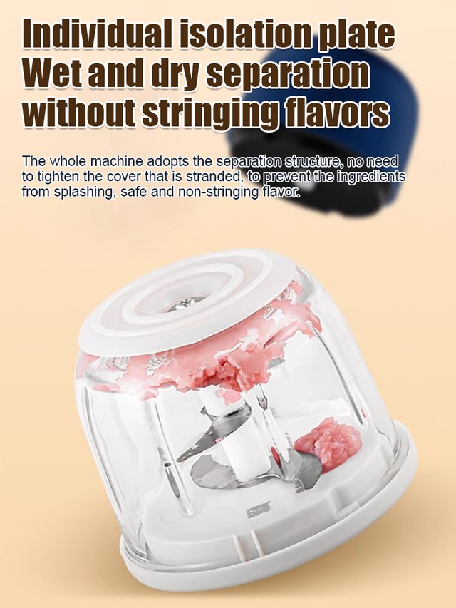 🧄🔌 Hachoir sans fil | Compact, multifonction et ultra pratique ✅