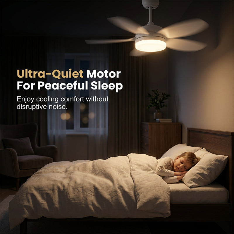 Ventilateur de plafond LED 2-en-1 avec refroidissement