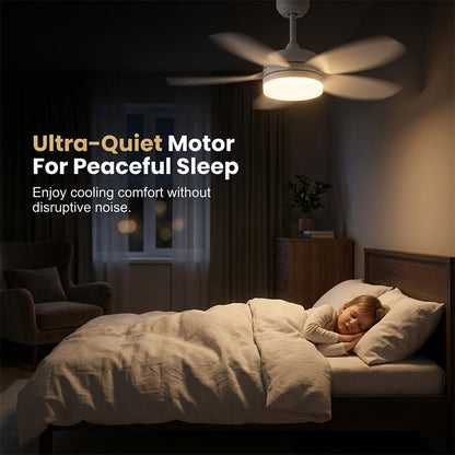Ventilateur de plafond LED 2-en-1 avec refroidissement