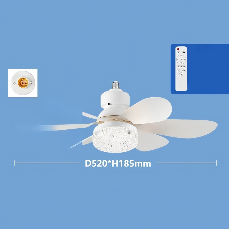 Ventilateur de plafond LED 2-en-1 avec refroidissement