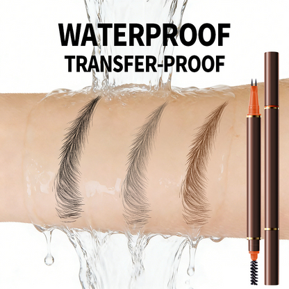 Crayon à sourcils liquide à double embout avec deux pointes