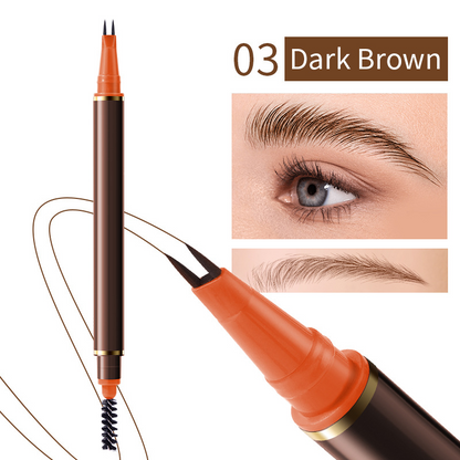 Crayon à sourcils liquide à double embout avec deux pointes