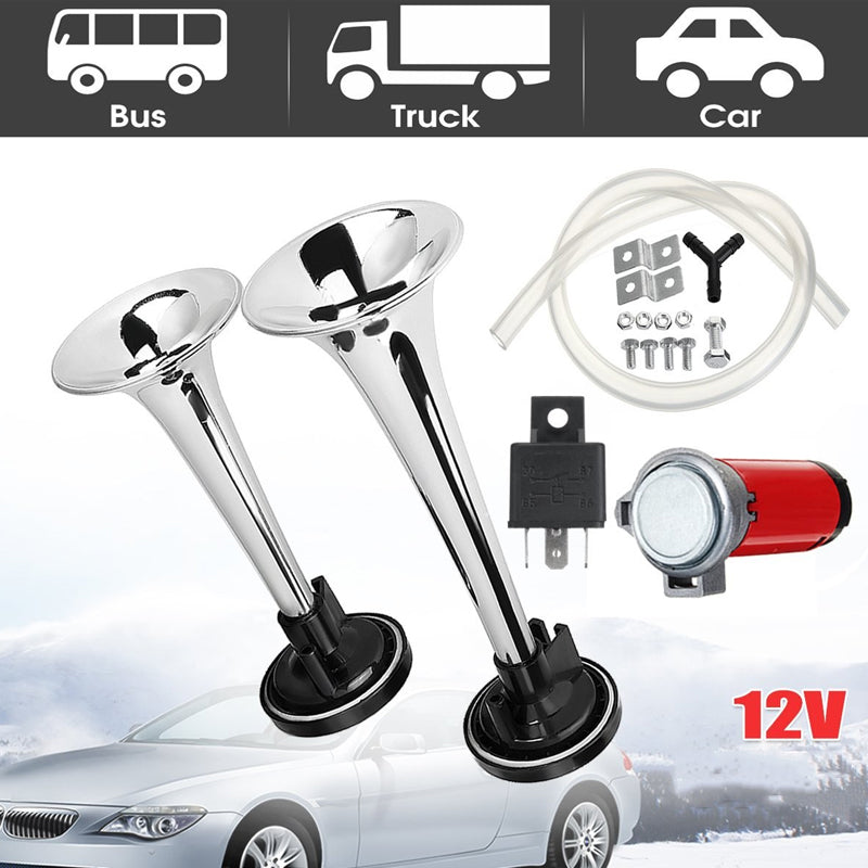 📢📢50 % DE RÉDUCTION !! ⏰Kit de klaxon pneumatique universel à double trompette