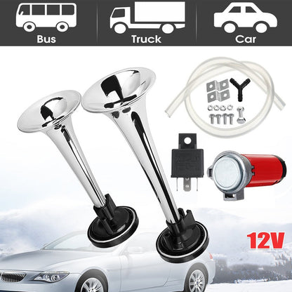 📢📢50 % DE RÉDUCTION !! ⏰Kit de klaxon pneumatique universel à double trompette
