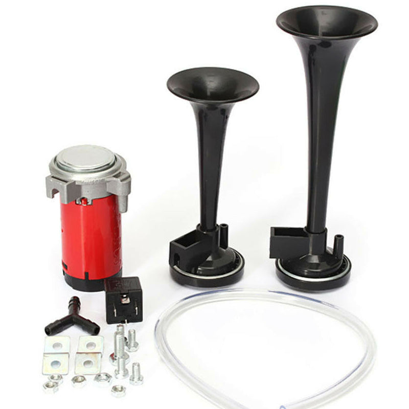 📢📢50 % DE RÉDUCTION !! ⏰Kit de klaxon pneumatique universel à double trompette