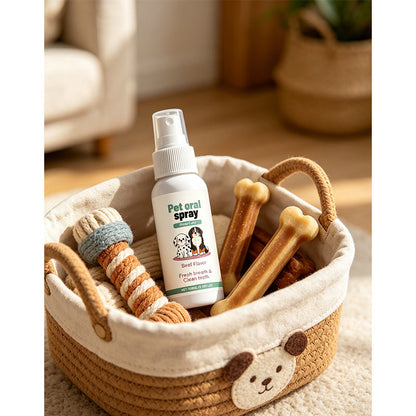 📢📢 Dernier jour – Prix spécial à 5,99 £ ! ‼️⏰🐶 Spray buccal doux pour animaux 🦷 | Haleine fraîche & anti-plaque 🐱