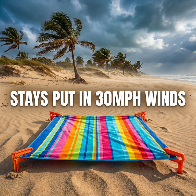 Pinces pour serviettes de plage anti-vent – Pour sable et herbe